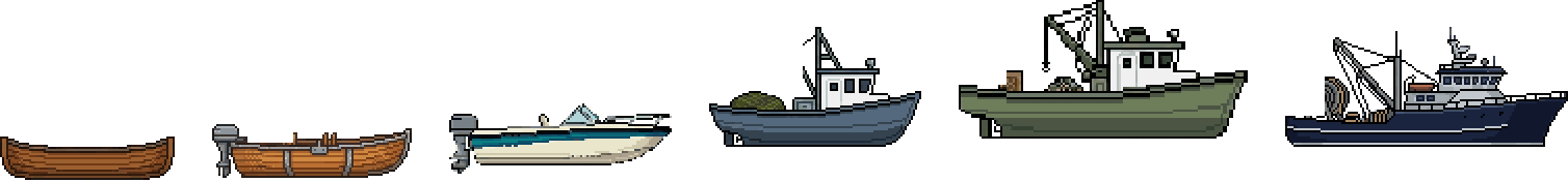 Os barcos do jogo, da canoa de madeira à traineira oceânica